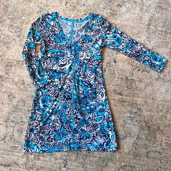 Lilly Pulitzer Dresses & Skirts - Lilly Pulitzer Sundress Cotton Long Sleeve